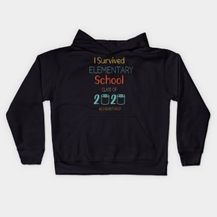 I Survived Elementary School Funny Quarantine Graduation Gift, Elementary School Grade, Toilet Paper 2020 Quarantined Kids Hoodie